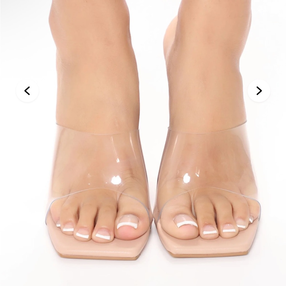 Transparent Nude Women's Heels